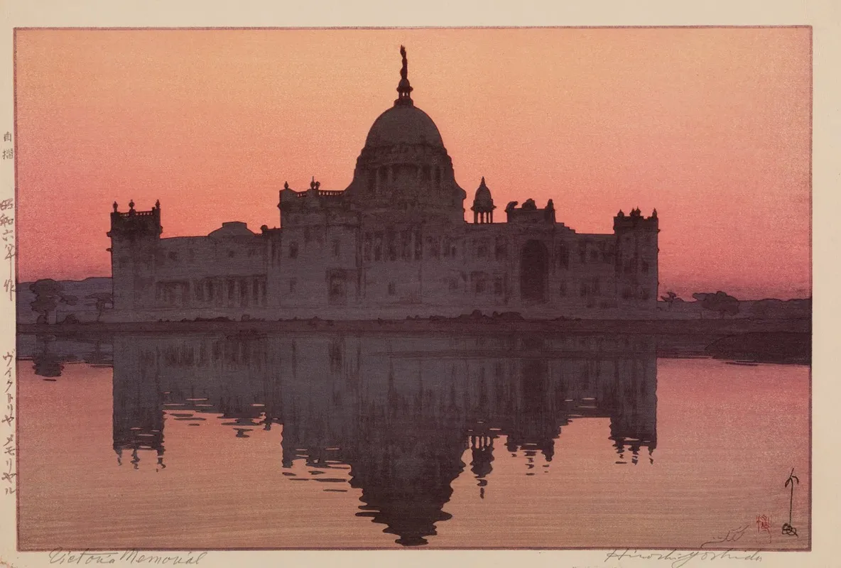 Victoria Memorial Vikutoriya Memoriyaru by Yoshida Hiroshi - Canvas Print