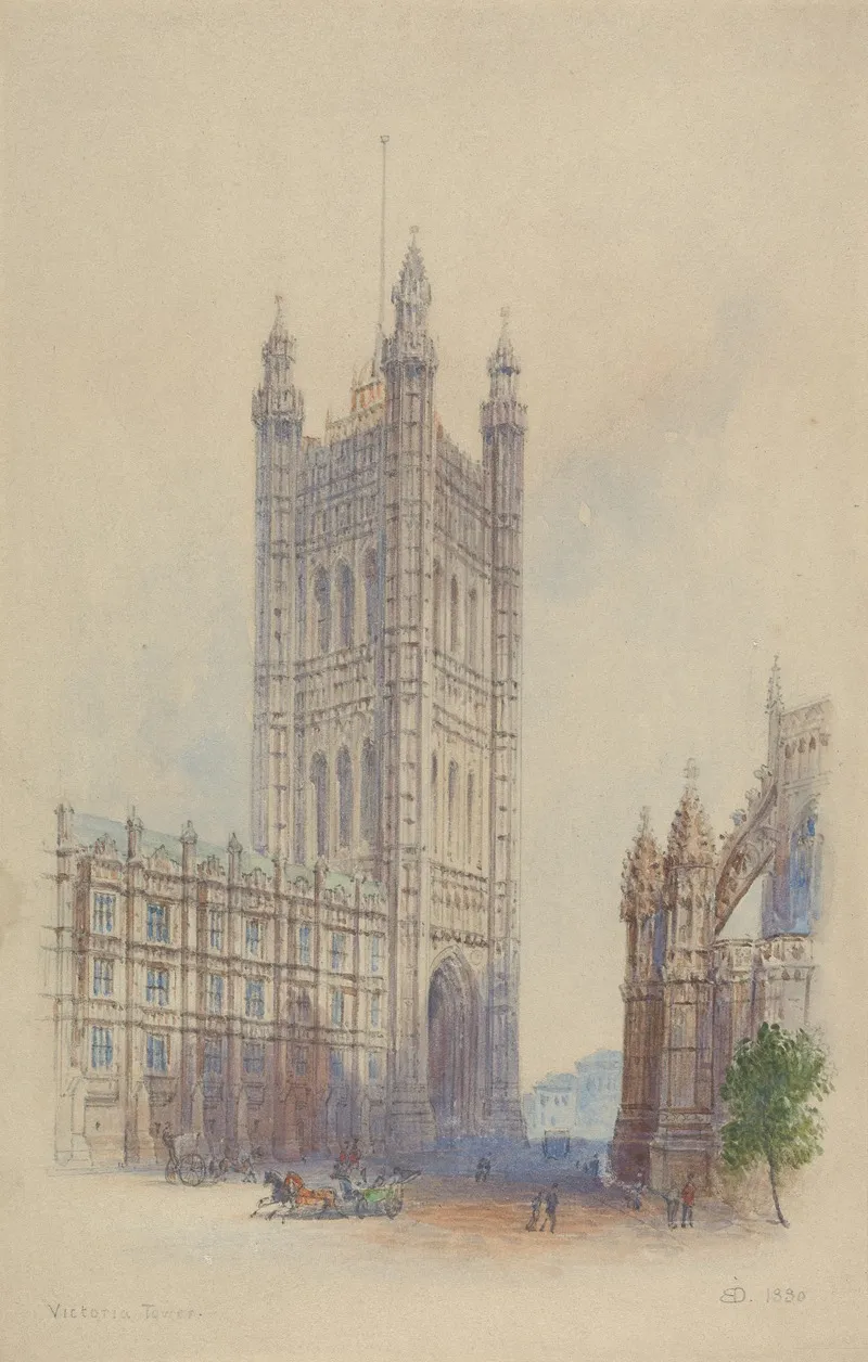 Victoria Tower by Edward Duncan - Canvas Print