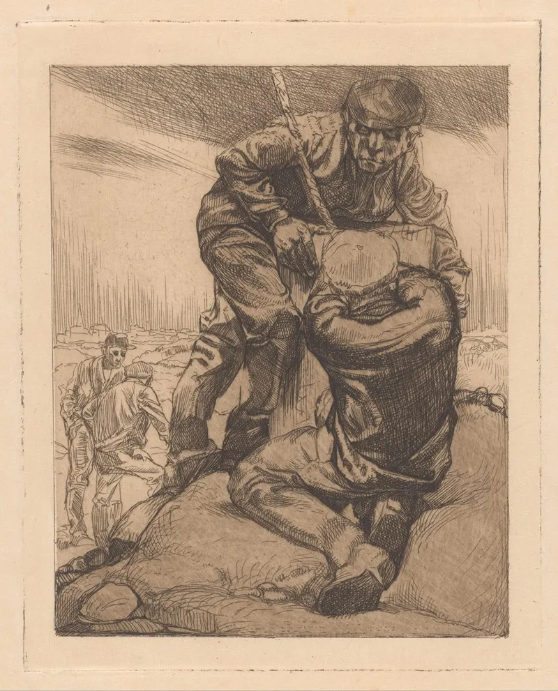 Vier Polderjongens by Johannes Josephus Aarts - Canvas Print