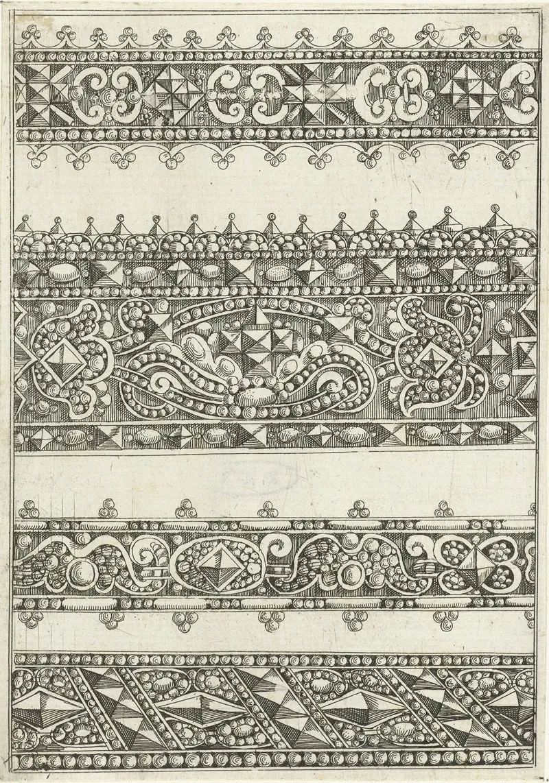 Vier Randen Met Edelstenen