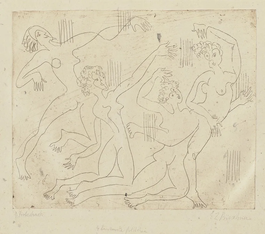 Vier Tanzende Madchen