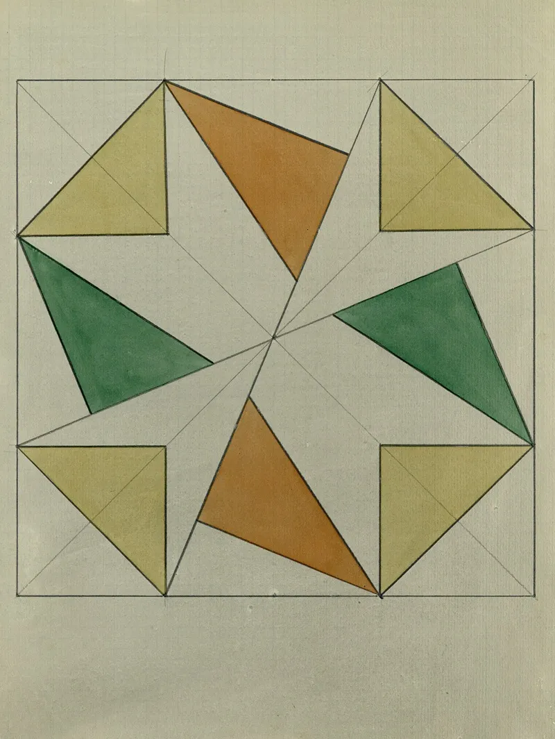 Vierkant Met Driehoeken