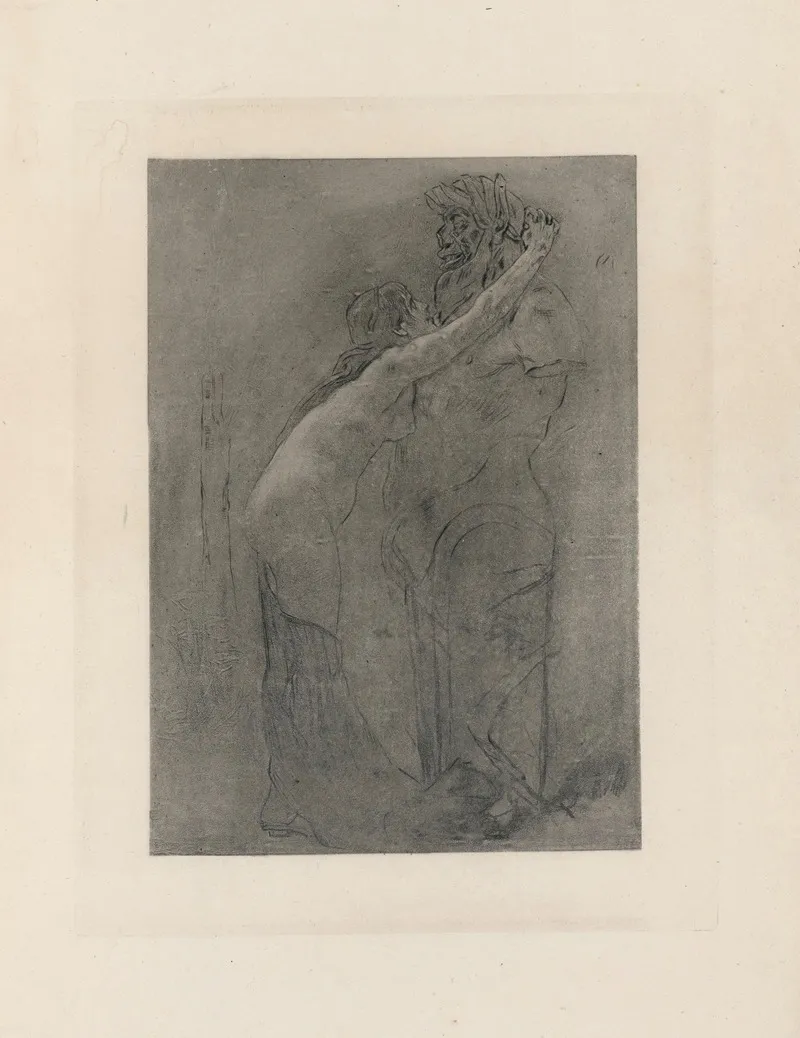 Vieux Faune by Félicien Rops - Canvas Print