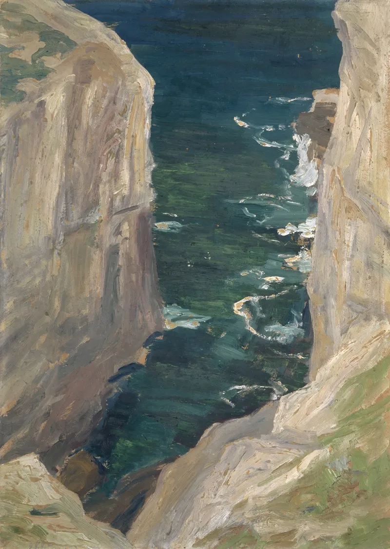 View From A Rocky Coast On The Sea
