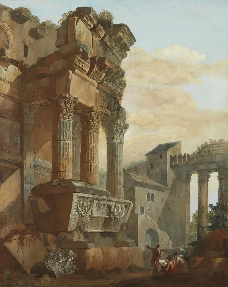View From Ancient Rome With Figures 2