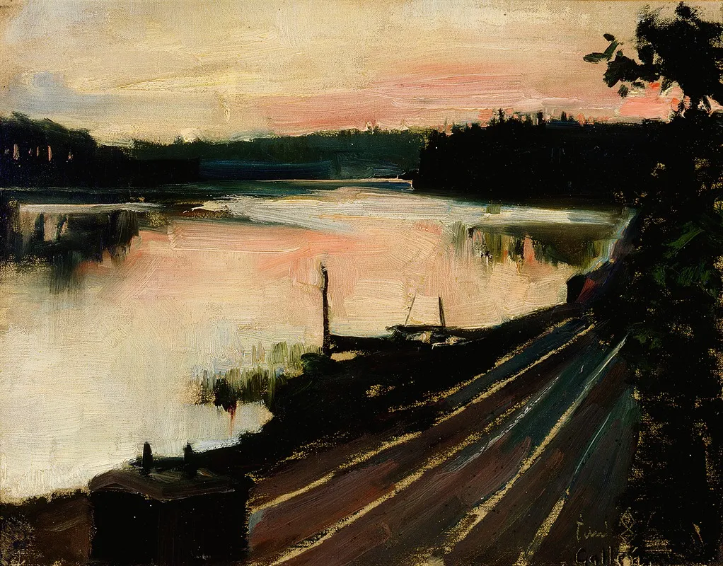 View From Elaintarha At Sunset