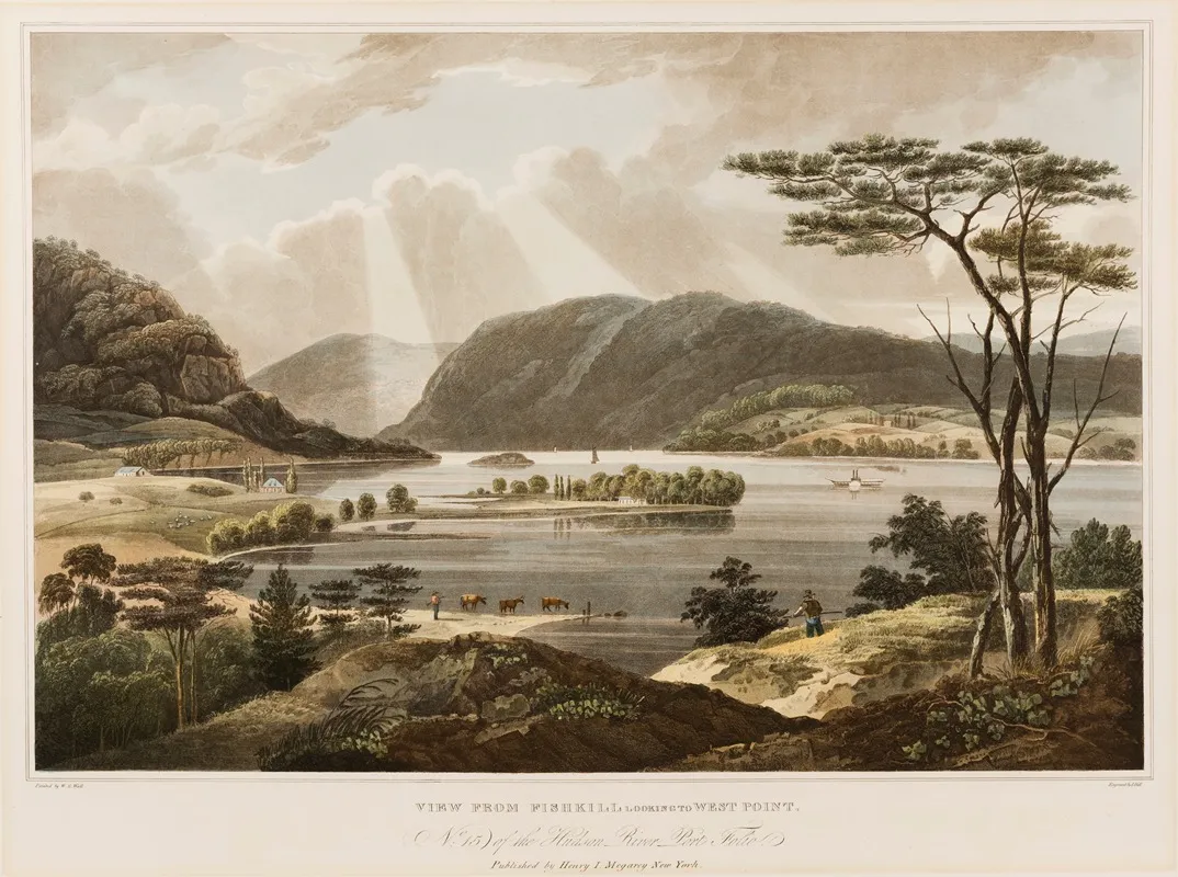 View From Fishkill Looking To West Point by William Guy Wall - Canvas Print