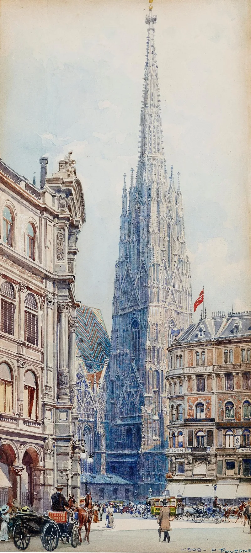 View From Graben To St Stephens Cathedral