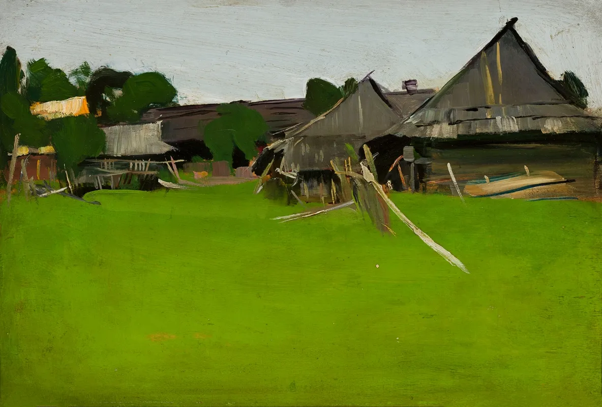 View From Istebna Iv Cottages by Konrad Krzyżanowski - Canvas Print