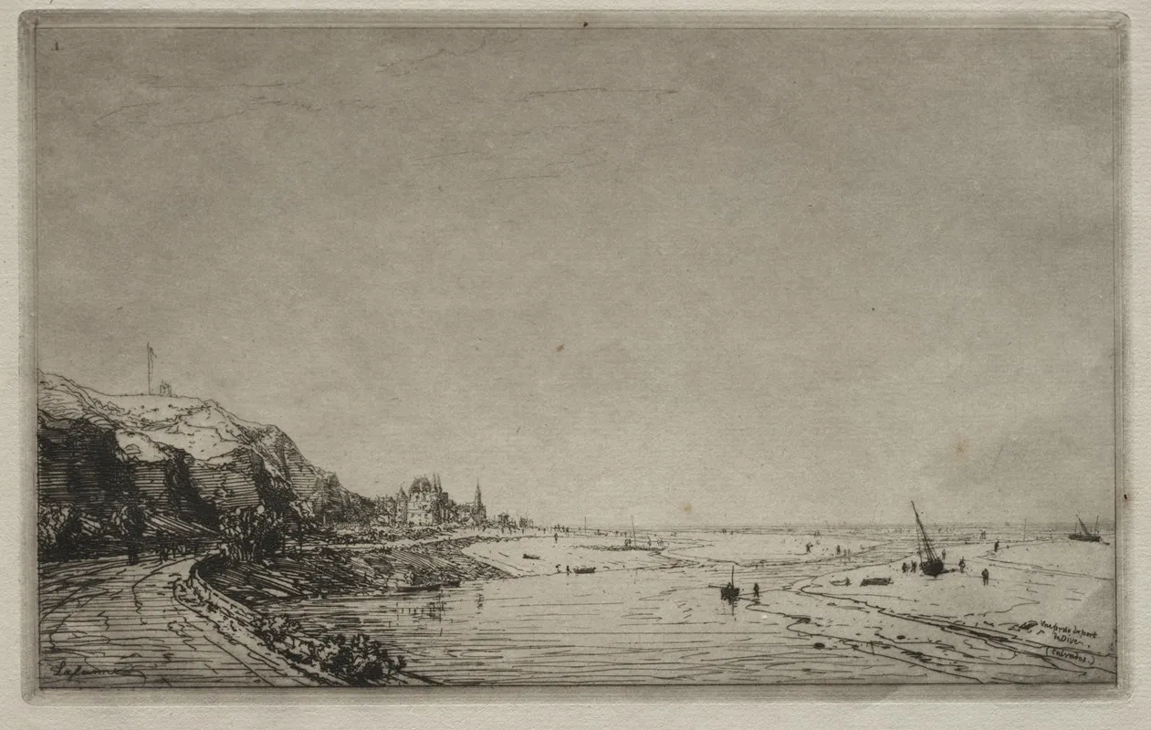 View From Port Du Dives Calvados by Maxime Lalanne - Canvas Print