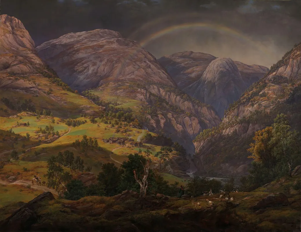 View From Stalheim by Johan Christian Dahl - Canvas Print