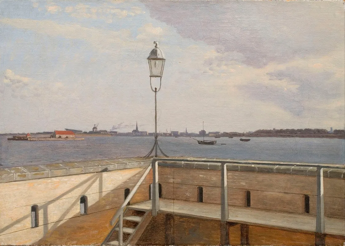 View From The Trekroner Battery With Copenhagen In The Distance