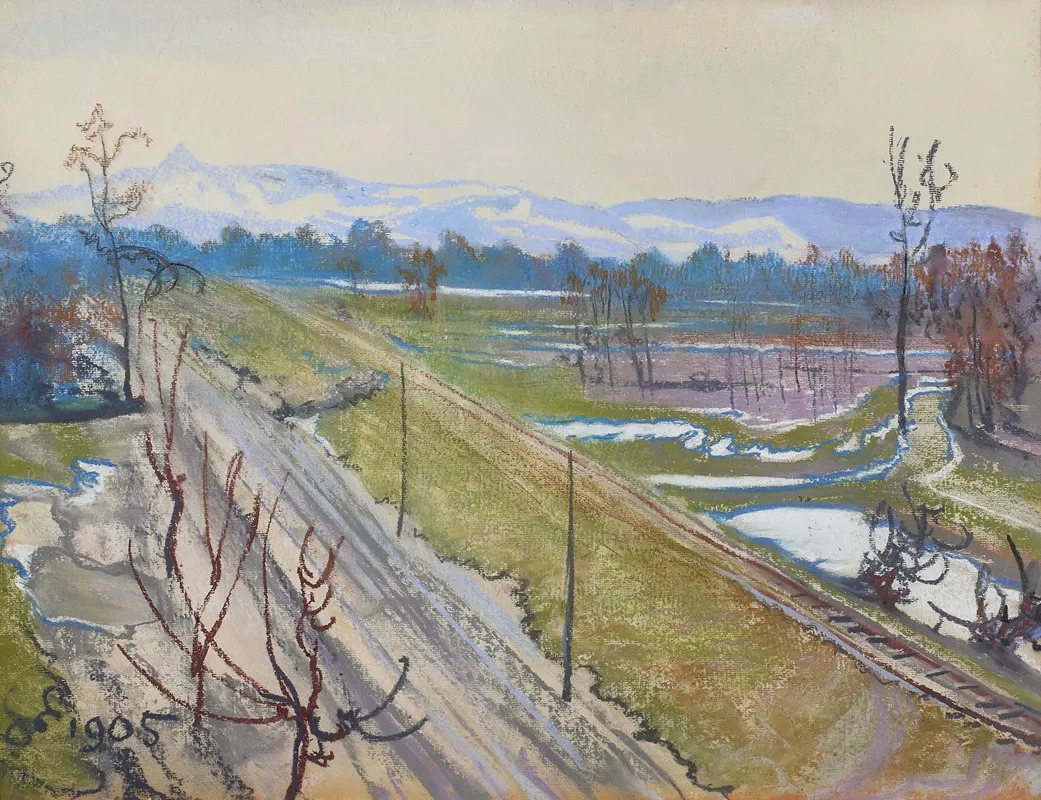 View From The Window Of The Artists Studio Of Kosciuszko Mound