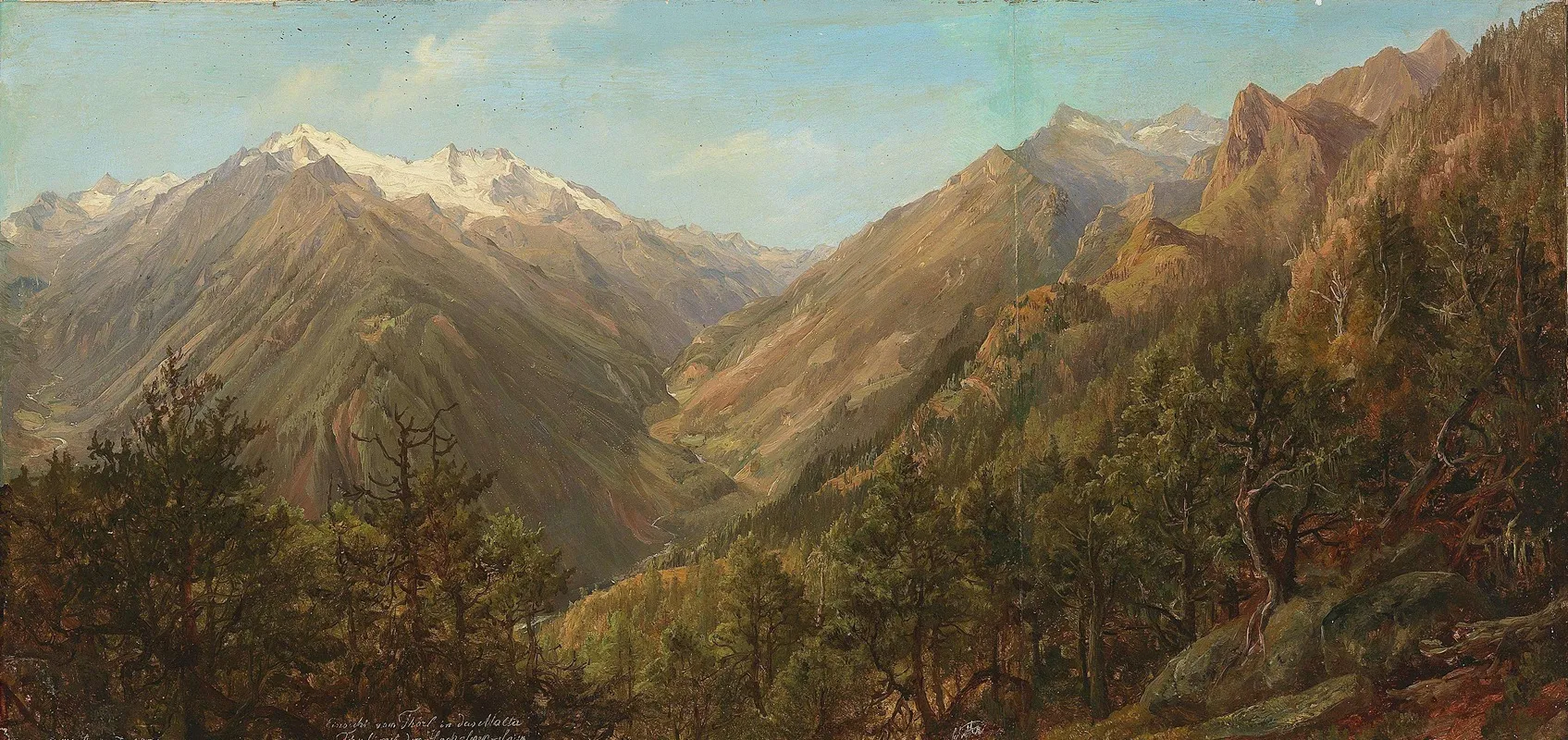 View From Thorl Into The Molda Valley With The Hochalpenspitz