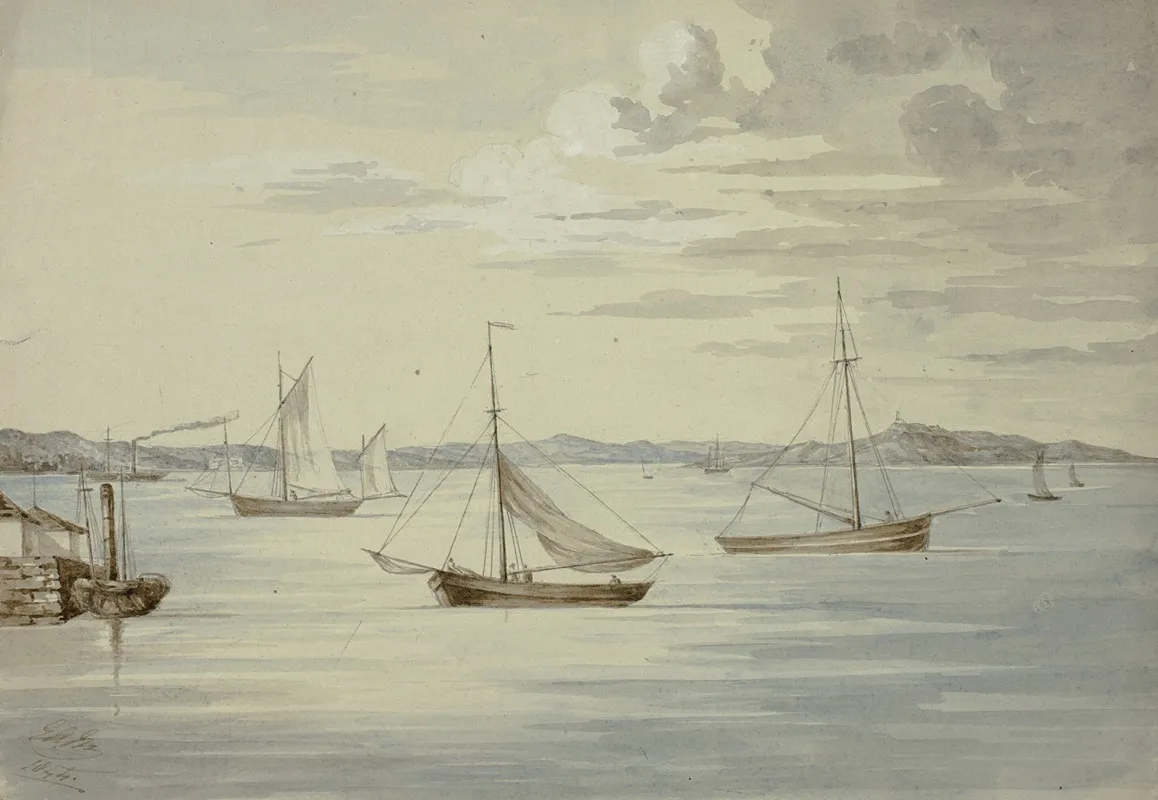 View Inchkeith And The Firth Of Forth Islands From Granton