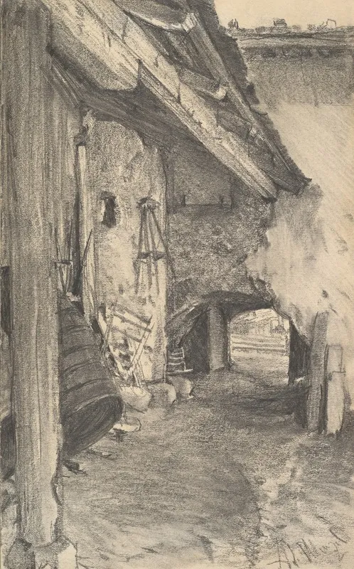View Into A Courtyard