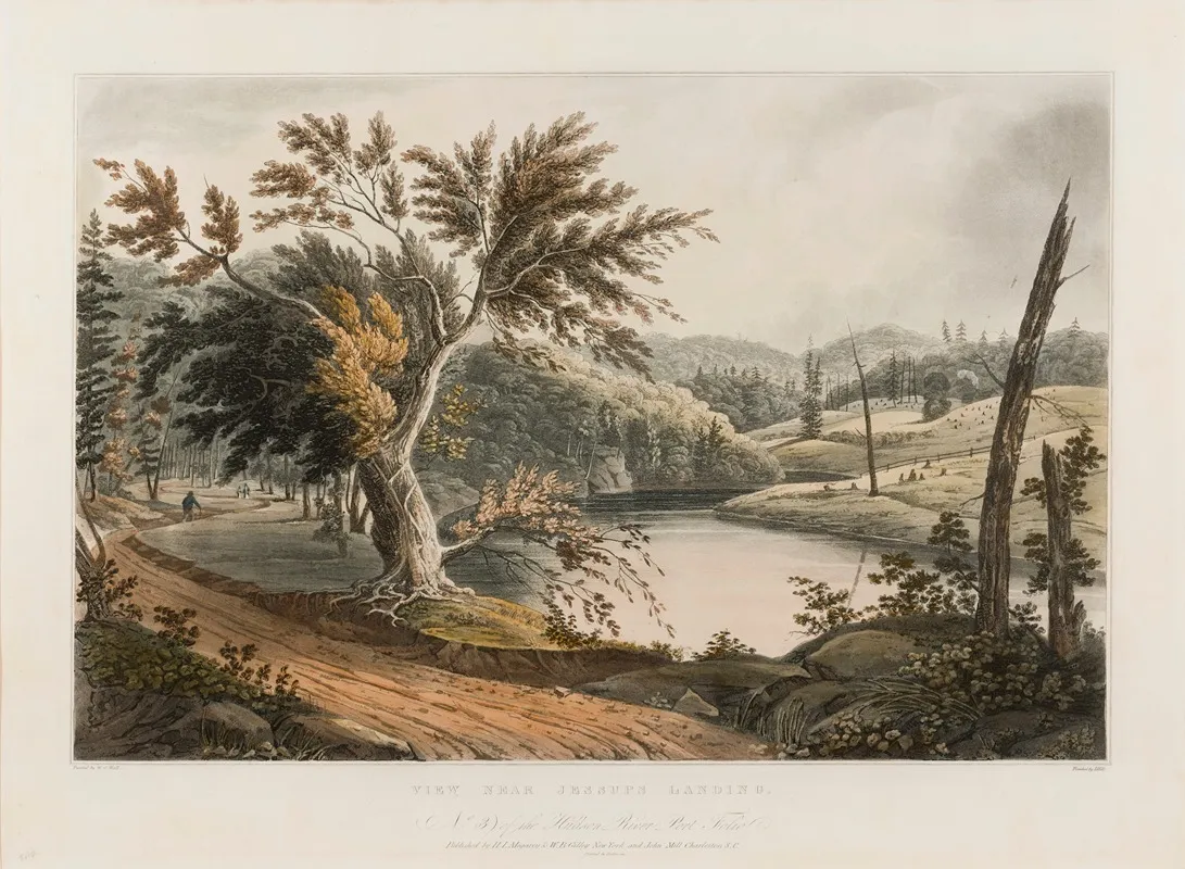 View Near Jessups Landing by William Guy Wall - Canvas Print