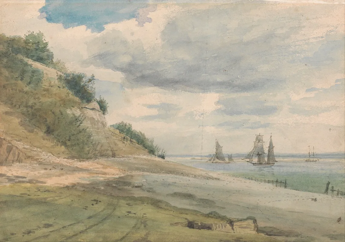 View Near Walton On Naze by Lionel Constable - Canvas Print