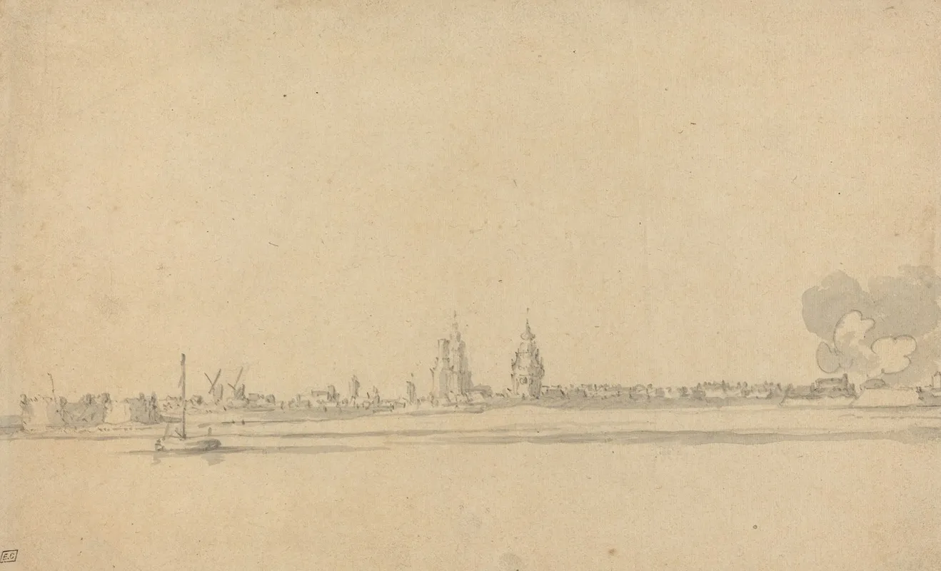 View Of A Dutch Town Delft