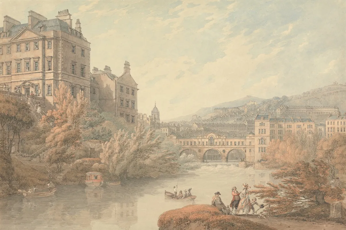 View Of Bath From Spring Gardens