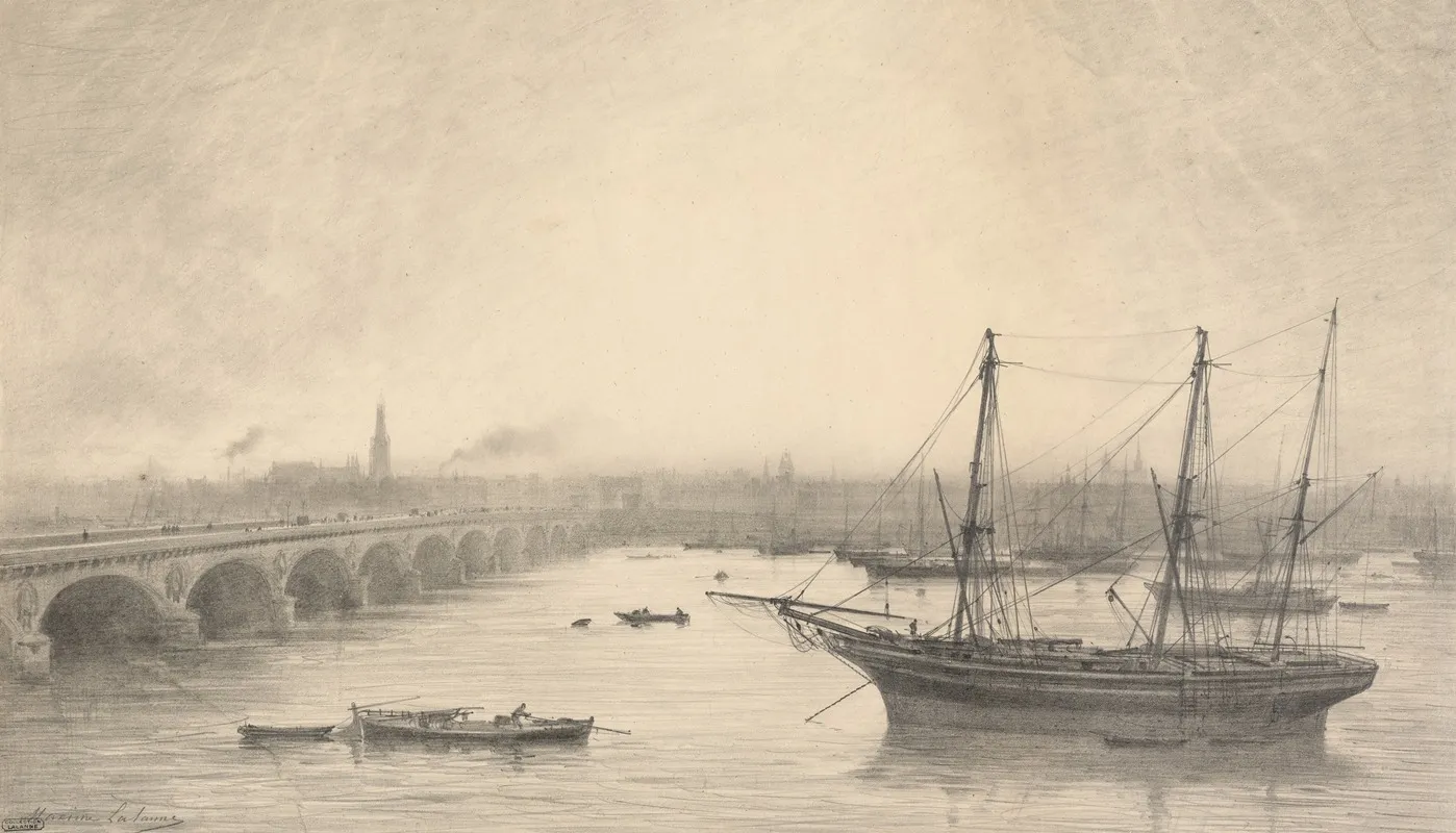 View Of Bordeaux 3 by Maxime Lalanne - Canvas Print