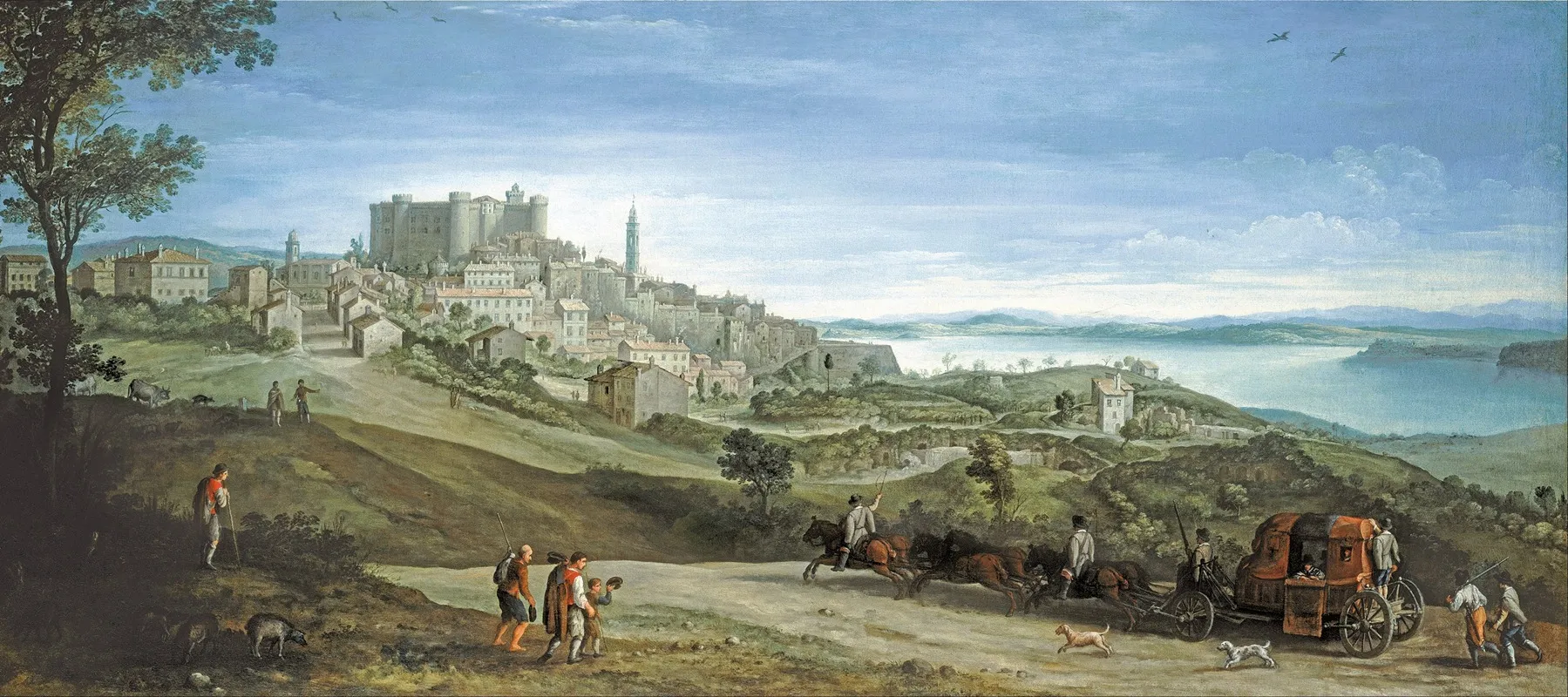 View Of Bracciano by Paul Bril - Canvas Print