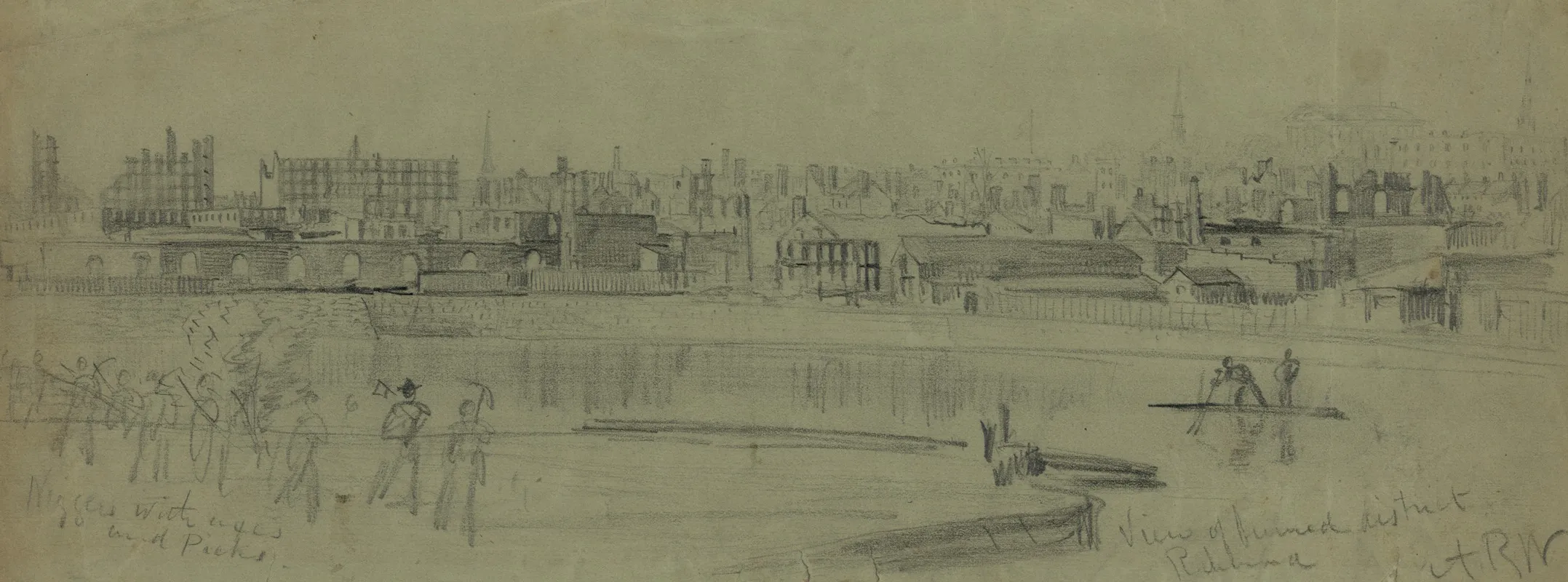 View Of Burned District Richmond