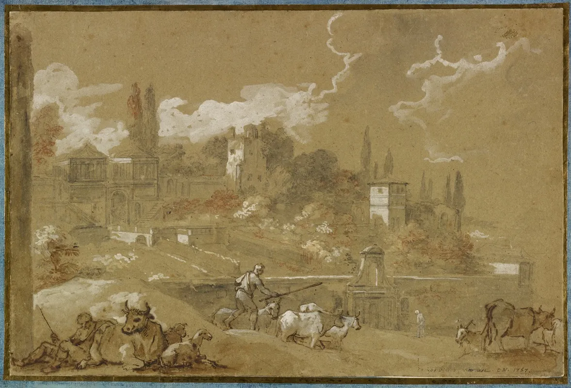 View Of Campo Vacino Rome