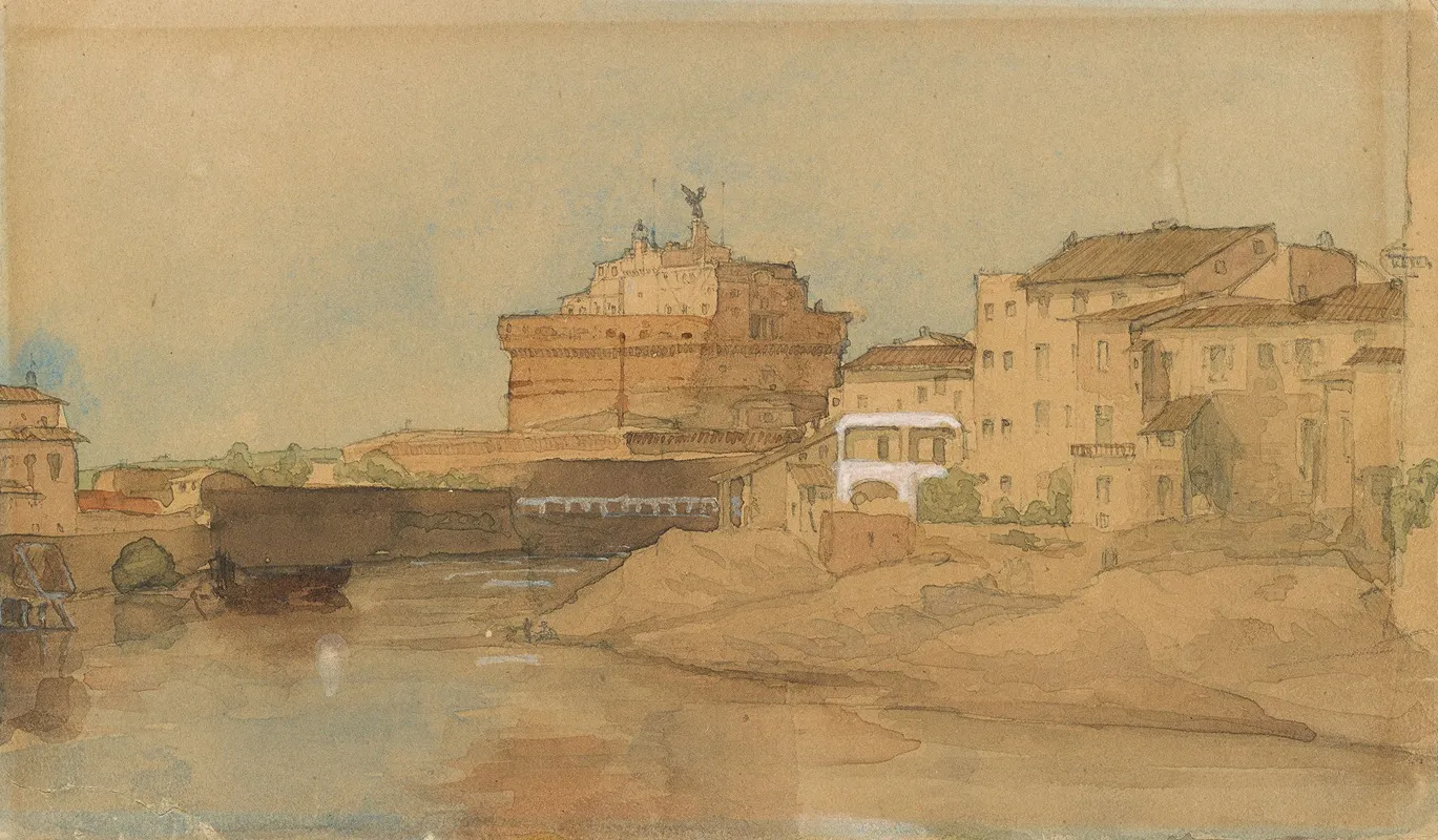 View Of Castel Sant Angelo From The Tiber