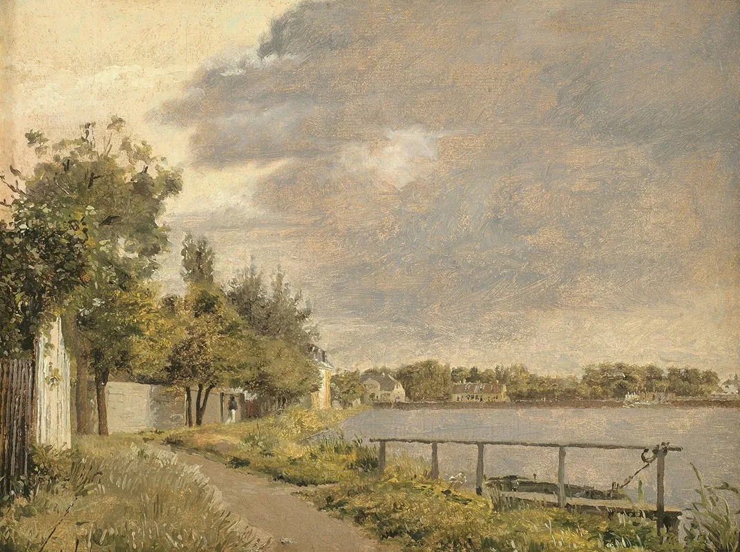 View Of Dosseringen Near The Suburb Osterbro Outside Copenhagen Cloudy Sky