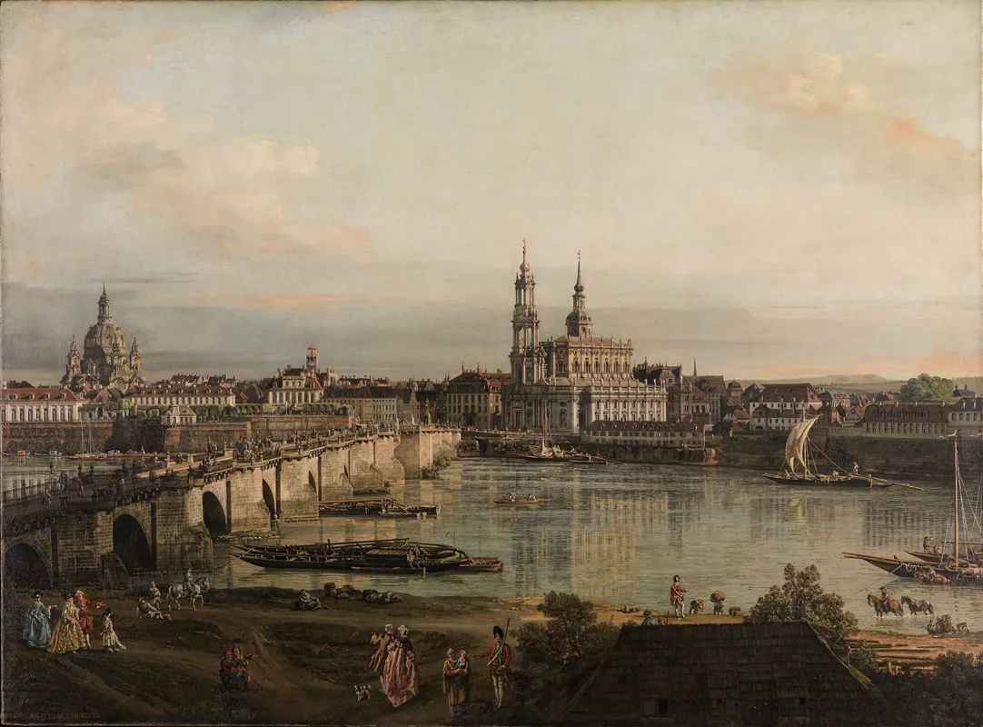 View Of Dresden 3 by Bernardo Bellotto - Canvas Print