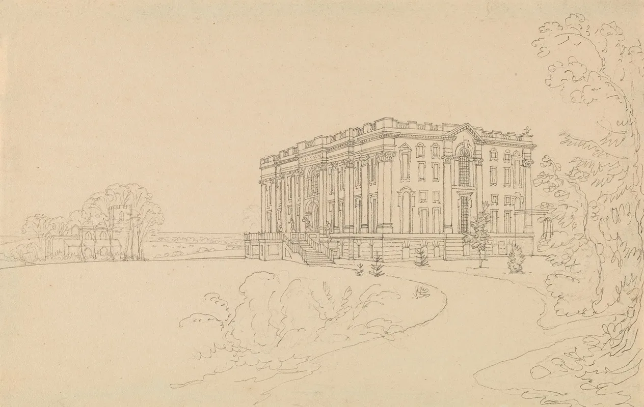 View Of Easton Neston Northants