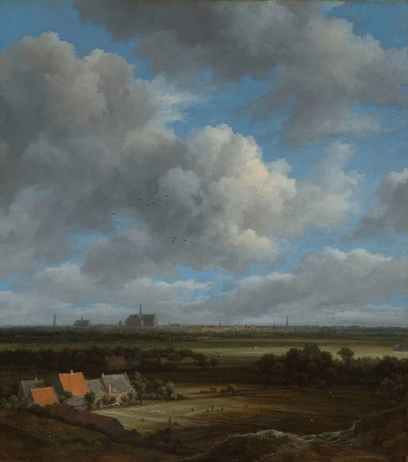 View Of Haarlem From The Northwest With The Bleaching Fields In The Foreground
