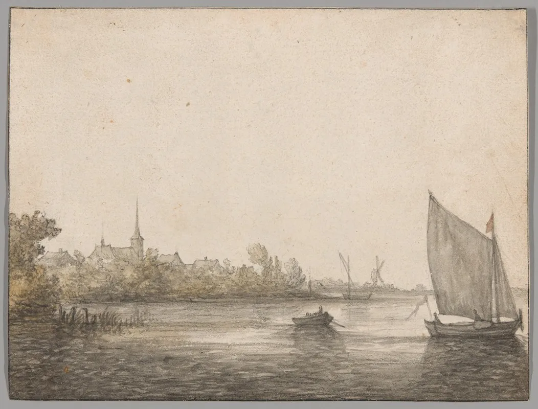 View Of Ijsselmonde Seen Across The New Maas