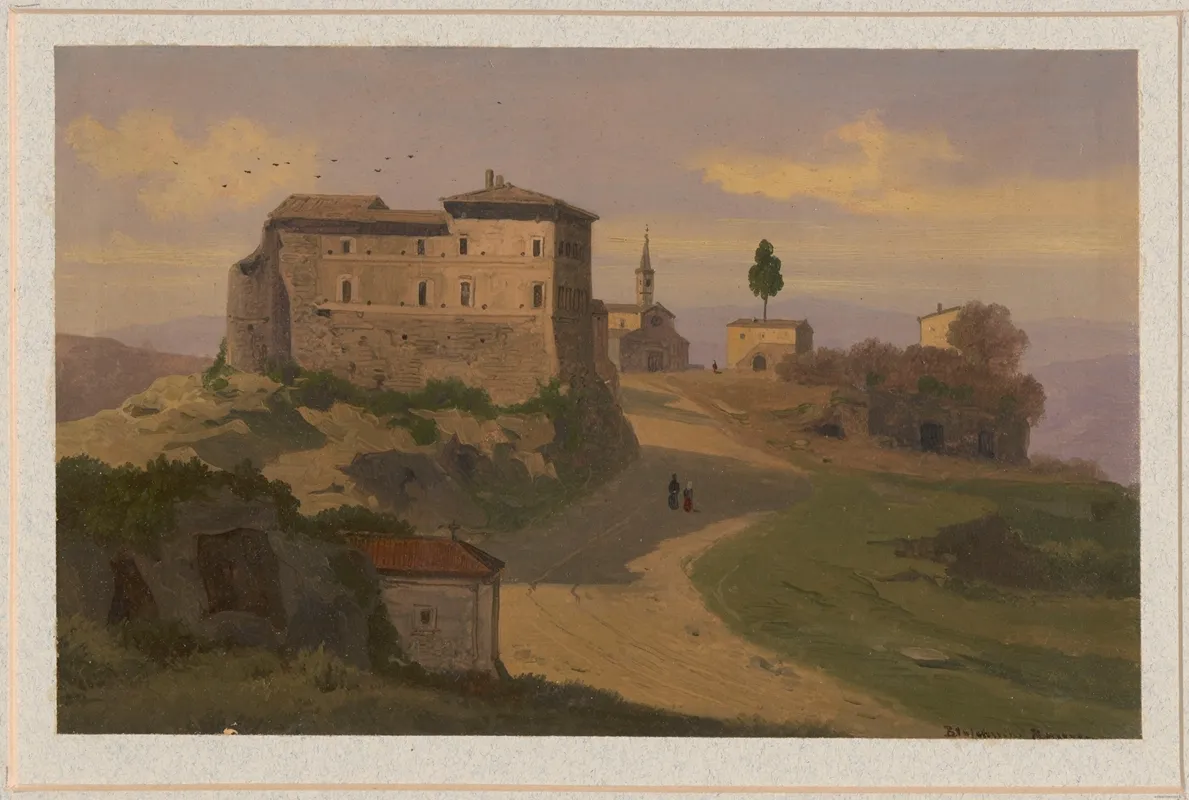 View Of Il Castello Farnese In Isola Farnese