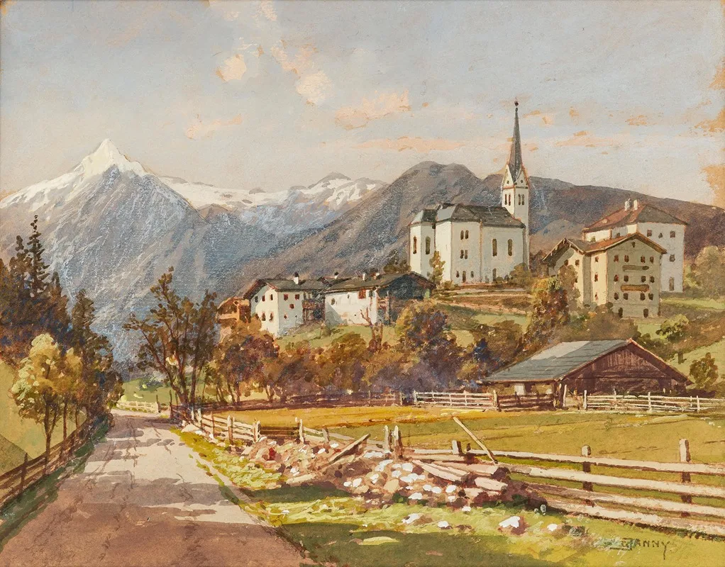 View Of Kaprun by Georg Janny - Canvas Print