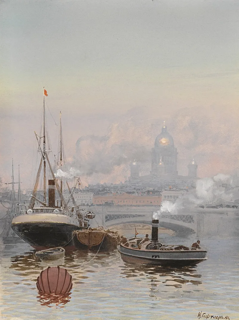 View Of Kazan Cathedral From The Neva