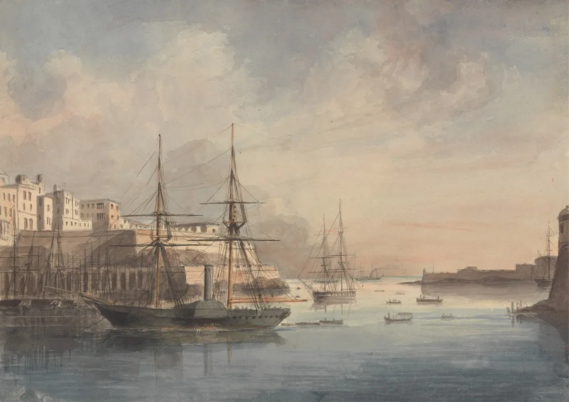 View Of Malta 2 by Charles Dyce - Canvas Print