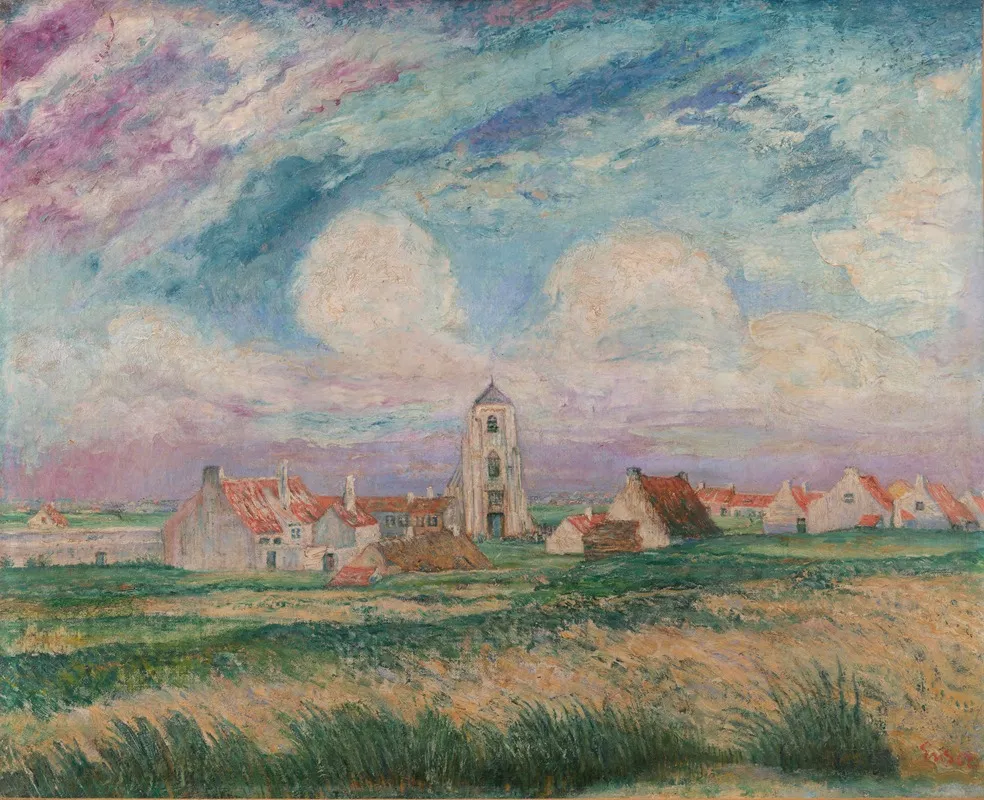 View Of Mariakerke by James Ensor - Canvas Print