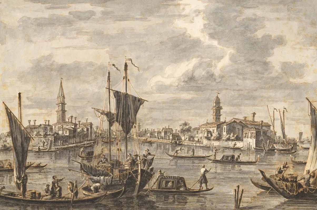 View Of Mazzorbo by Francesco Tironi - Canvas Print