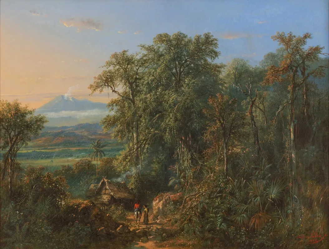 View Of Merbabu And Merapi