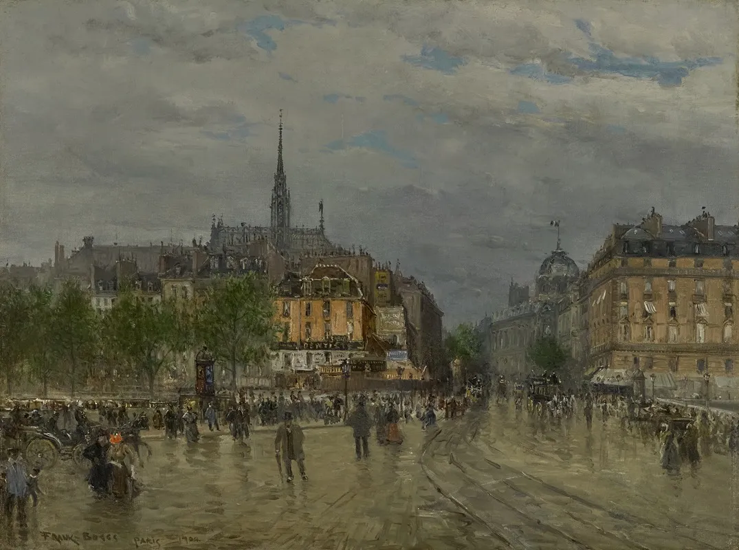View Of Paris 2 by Frank Myers Boggs - Canvas Print