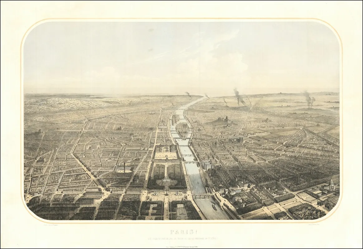 View Of Paris From The Top Of The Arc De Triomphe