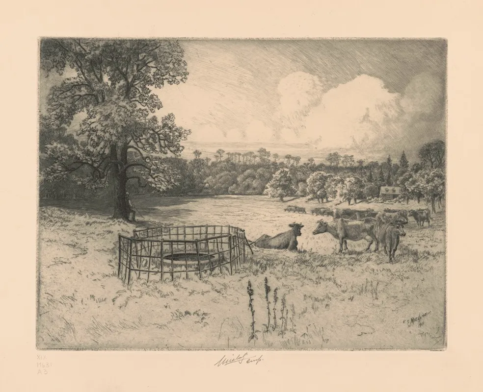 View Of Rockwood Tarrytown On The Hudson Residence Of William Rockefeller No 5 by Charles Frederick William Mielatz - Canvas Print