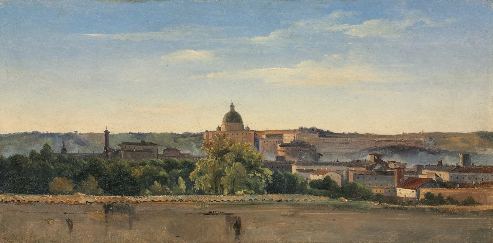 View Of Rome by Pierre-Henri de Valenciennes - Canvas Print