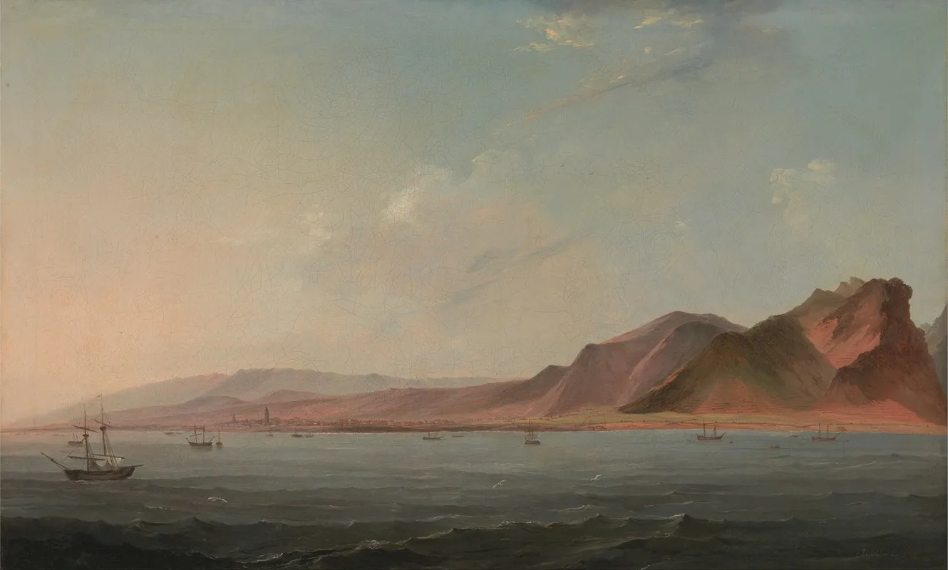 View Of Santa Cruz Tenerife by John Webber - Canvas Print