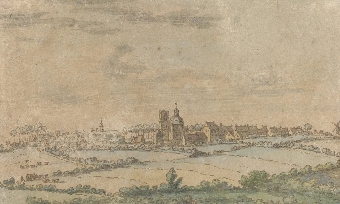 View Of Scherpenheuvel Flemish Brabant by Josua de Grave - Canvas Print