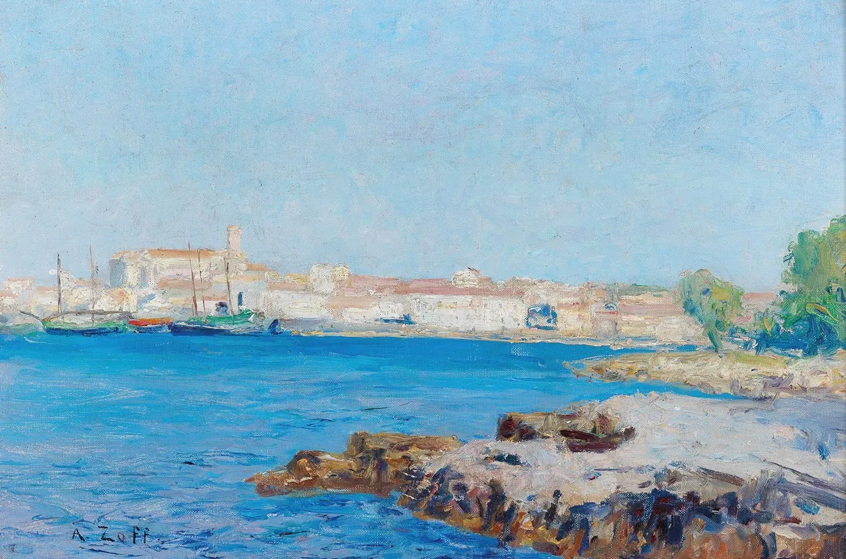 View Of The Bay Of Rub Alto by Alfred Zoff - Canvas Print