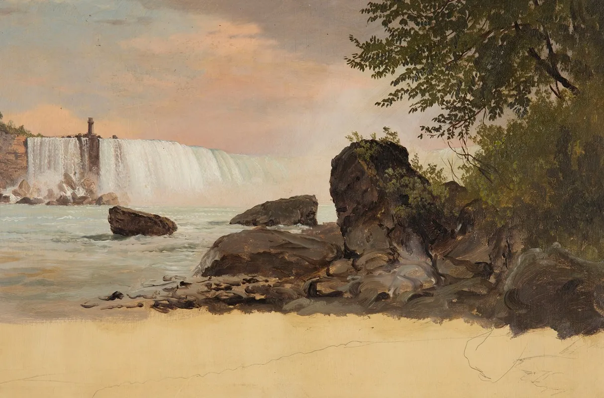 View Of The Canadian Falls And Goat Island
