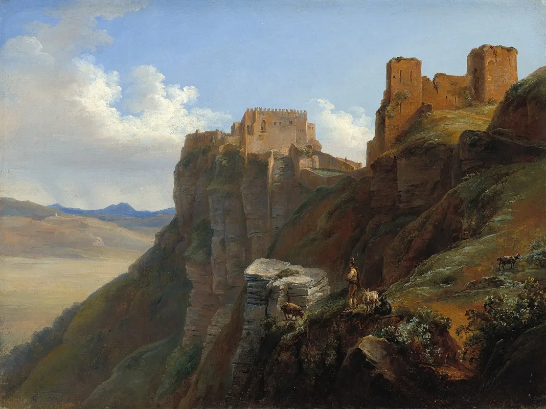 View Of The Castello Di San Giulianonear Trapani Sicily